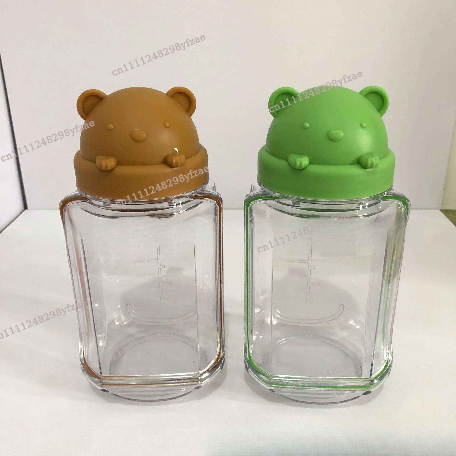 Salad fruit and vegetable storage jar sealed  for bear