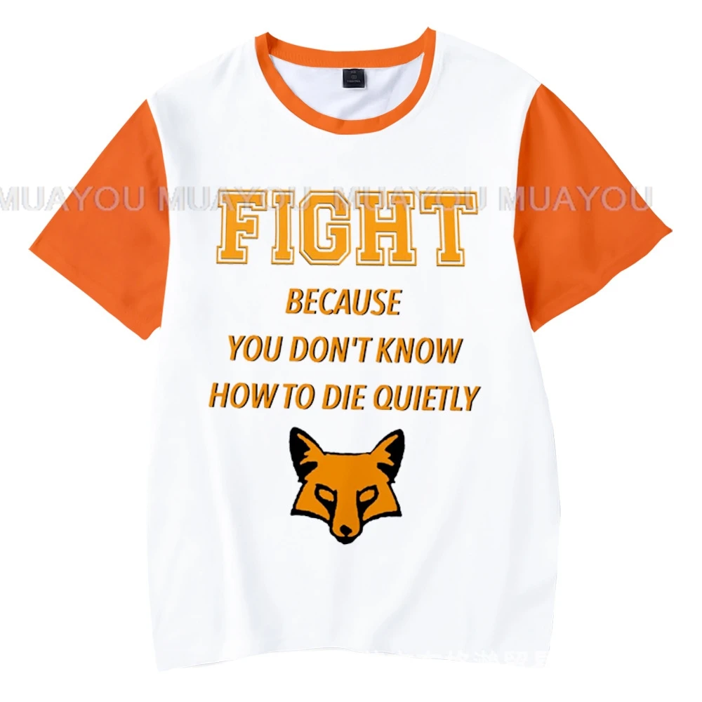 Cosplay The Foxhole Court Palmetto State Foxes Hockey Jersey WILDS MINYARD 3D T-shirt Anime Cartoon Clothes Men Tees Tops