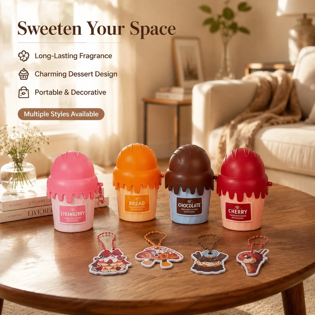 Car Perfume Arabia Gourmet Eau De Toilette 50ml Cherry Croissant Strawberry Chocolate Scent Cute Delicate Pendant Body  Spray