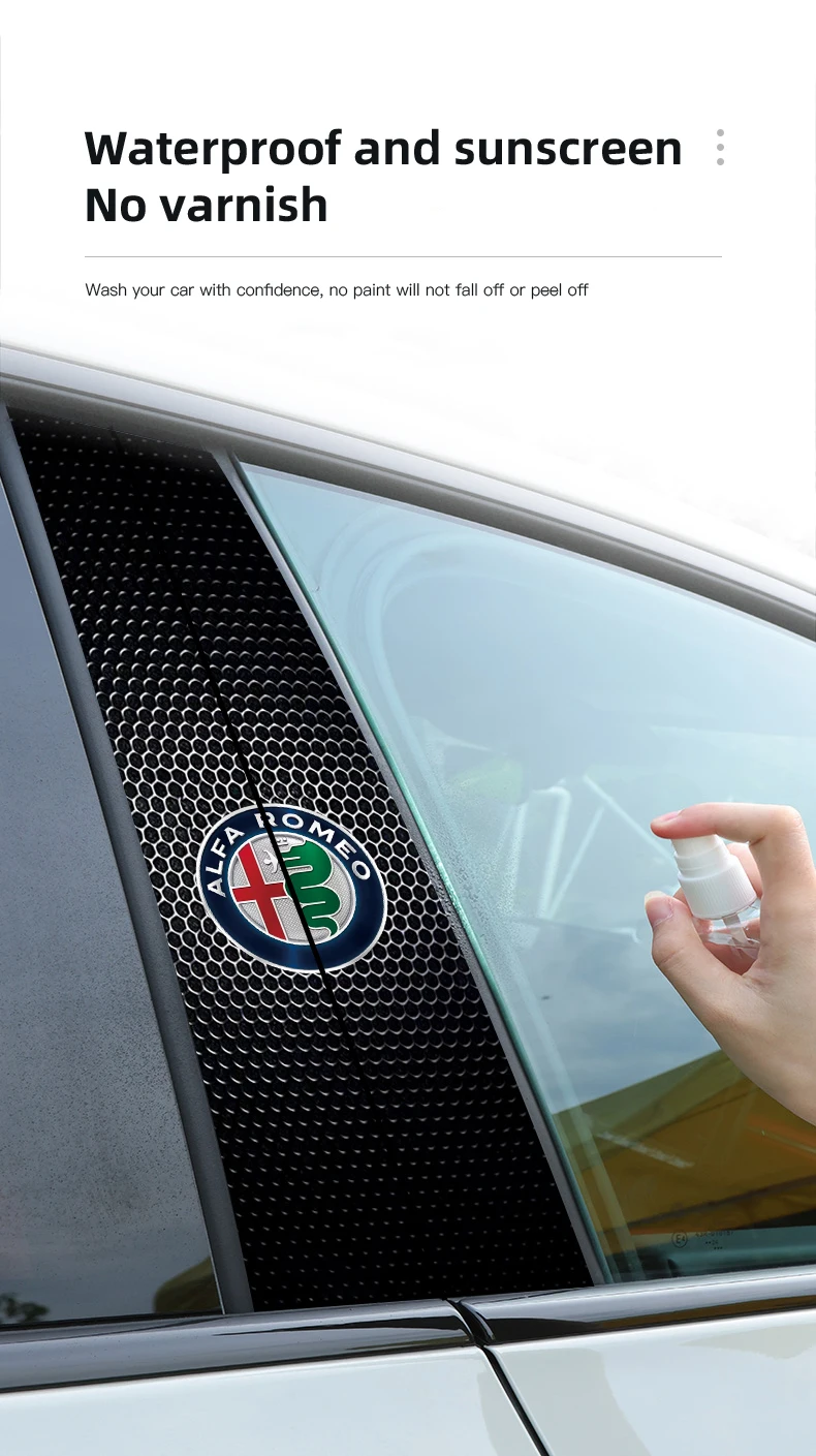 Alfa Romeo B-Stijl Stickers - Weerbestendigheid