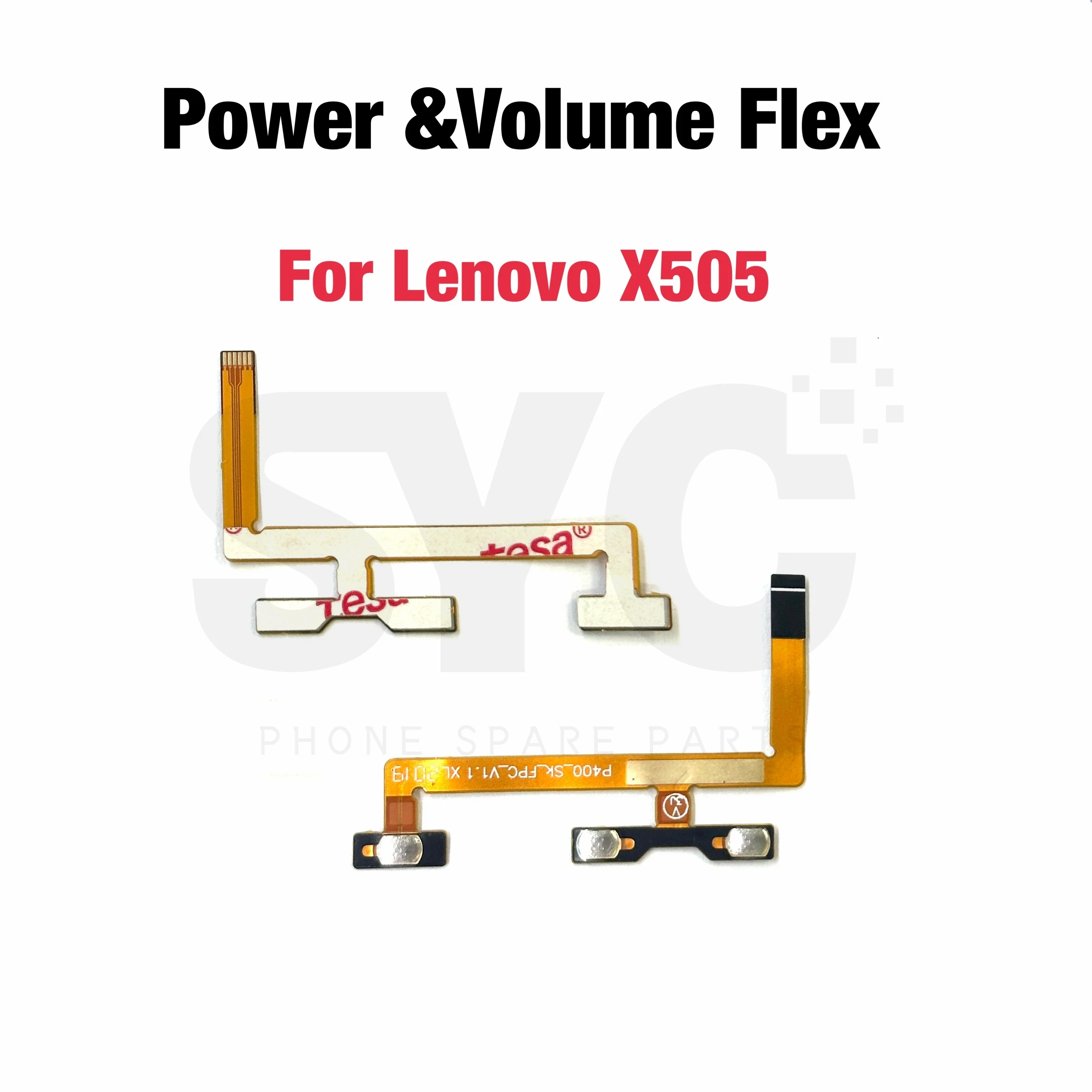 

original For Lenovo Tab M10 TB-X505F TB X505M TB-X505L X505 Power On Off Volume Switch Side Button Key Flex Cable