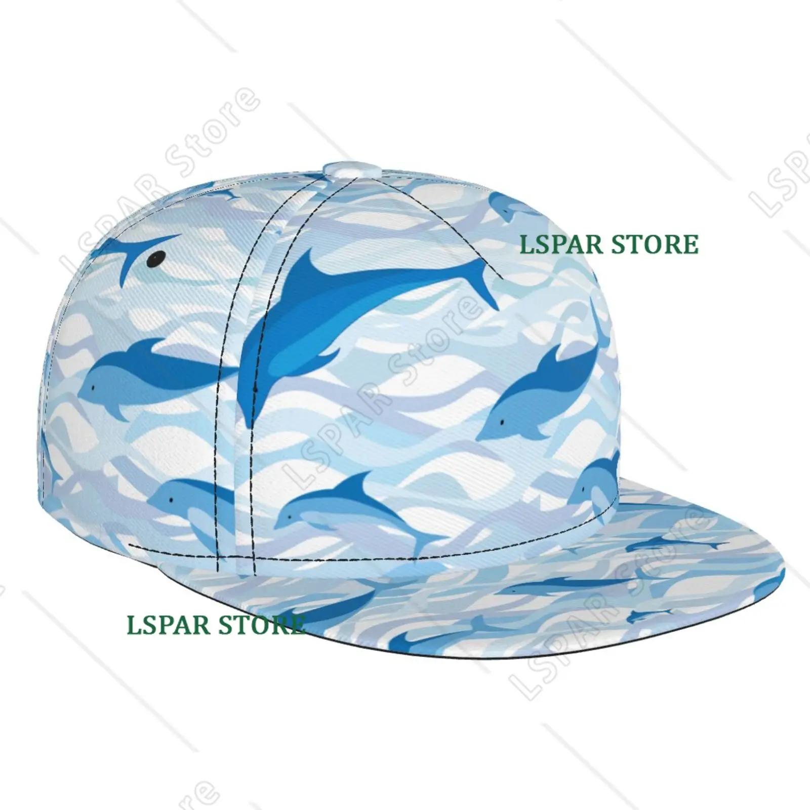Funny Sharks Baseball Cap Outdoor Trucker Hat Adjustable Ocean Shark Snapback Baseball Hat for Men Women