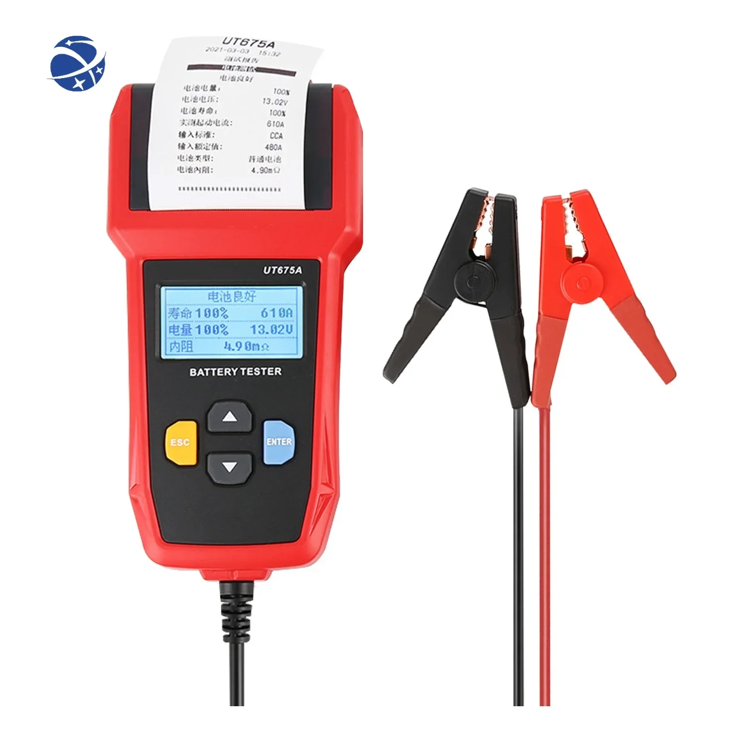 

New arrival UT675A Car Battery Tester 12 Volt Battery Tools for The Car Quick Cranking Charging Diagnostic