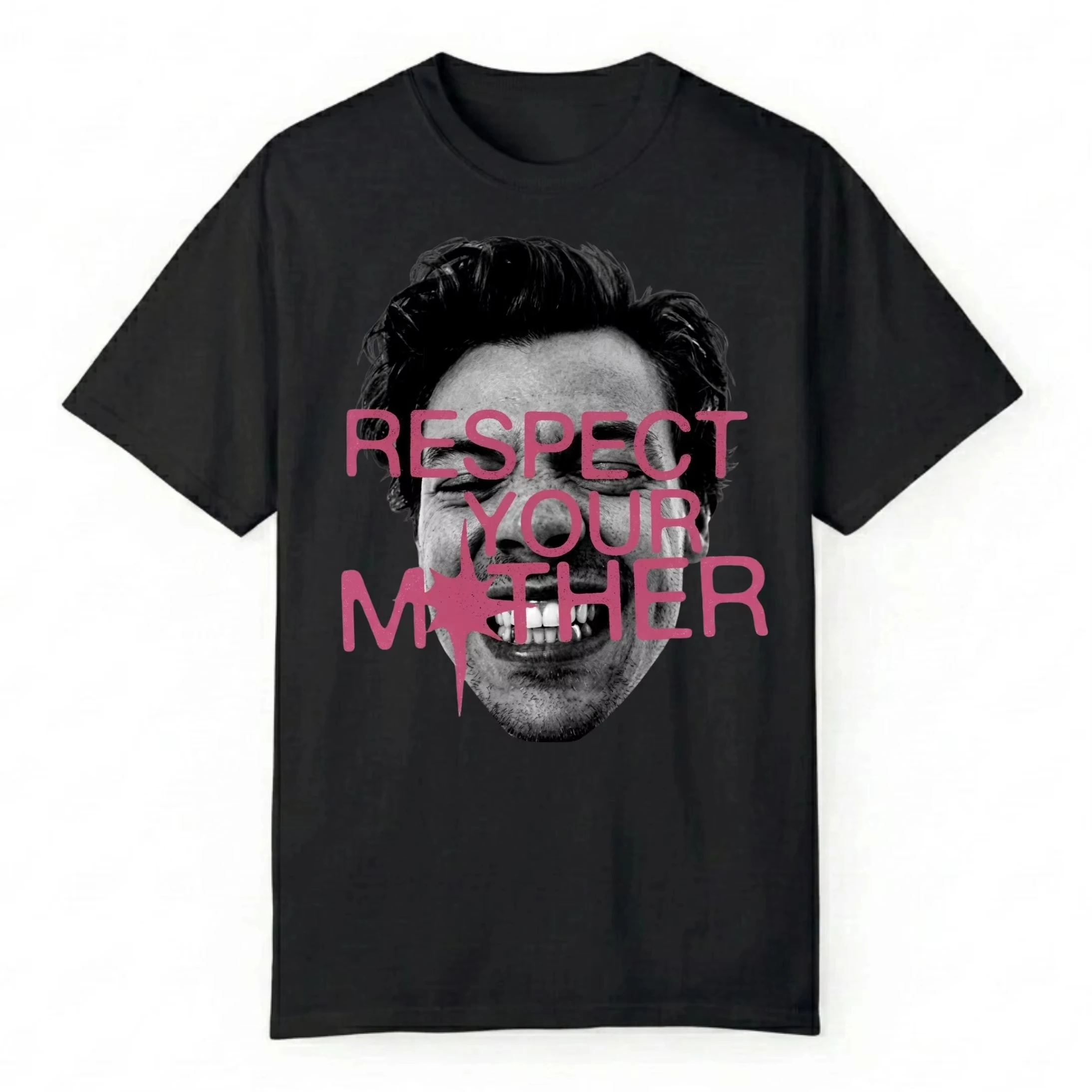 2026 Harry Styles Respect Your Mother T-shirt Men and Women Summer Cotton Clothing Vintage Fashion Short Sleeved Tee Streetwear