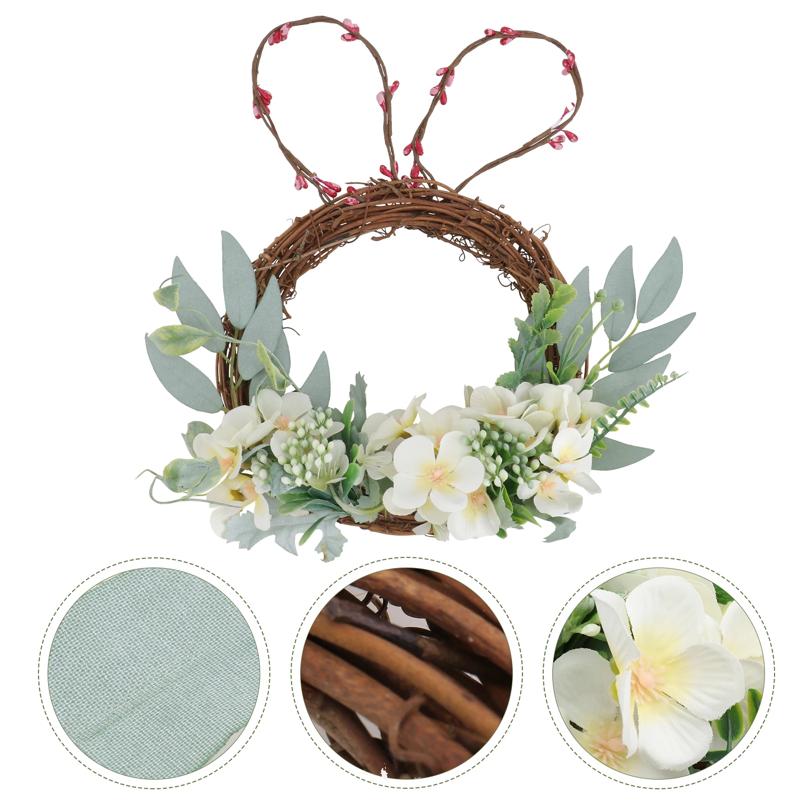 

Simulated Artificial Garland Plants Emulation Wreath Decor Simple False Pendant Greenery