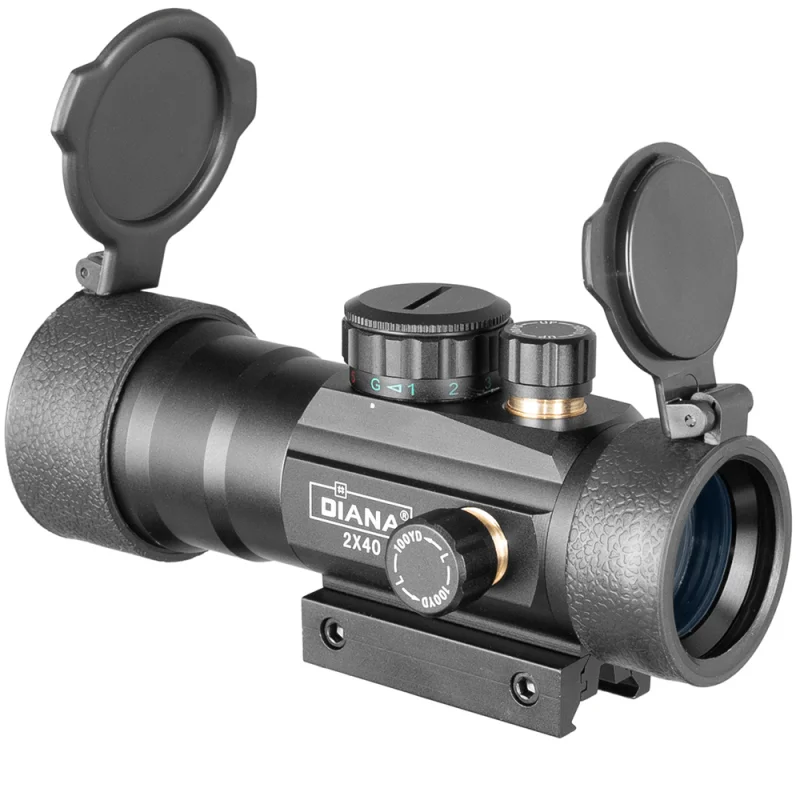 High-definition, impact-resistant, outdoor-use DIANA high-quality 2X40 red and green dot, tactical optical telescope view 4
