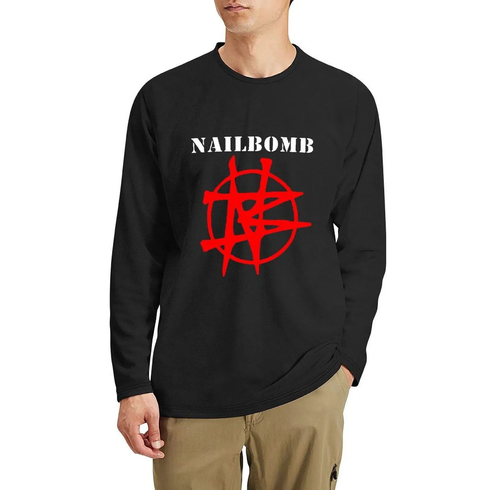 

Nailbomb Band Logo Long T-Shirt graphic t shirts plus size tops custom t shirt shirts graphic tees men clothings