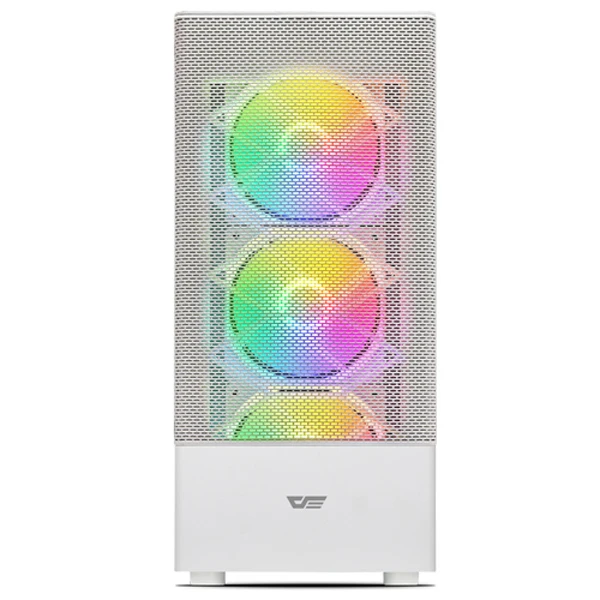 DarkFlash DK200 RGB Tired Glass White Case