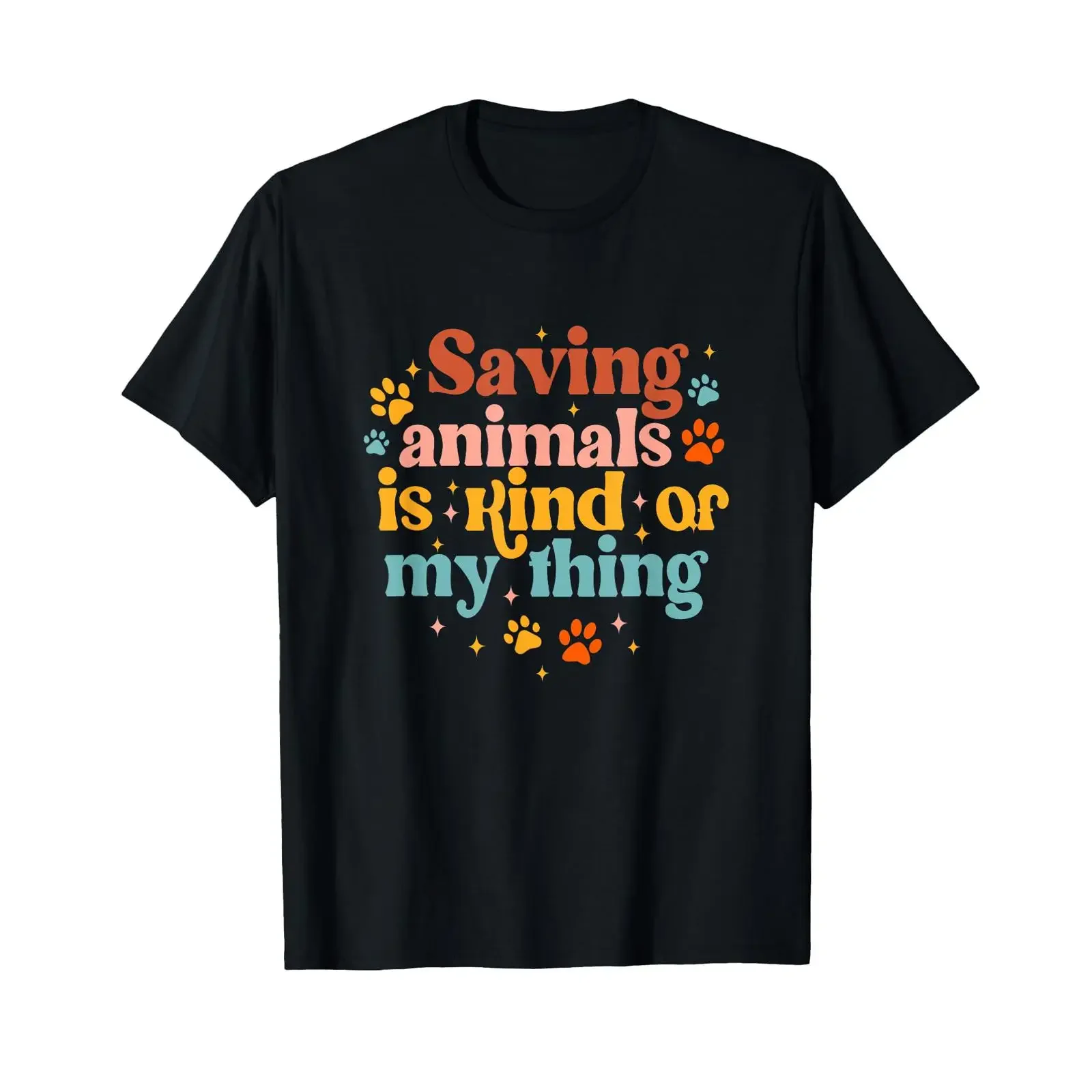 Saving Animals is Kind of My Thing Dog Rescuer Animal Rescue T Shirt vintage Washed Stylish Soft Breathable Comfortable