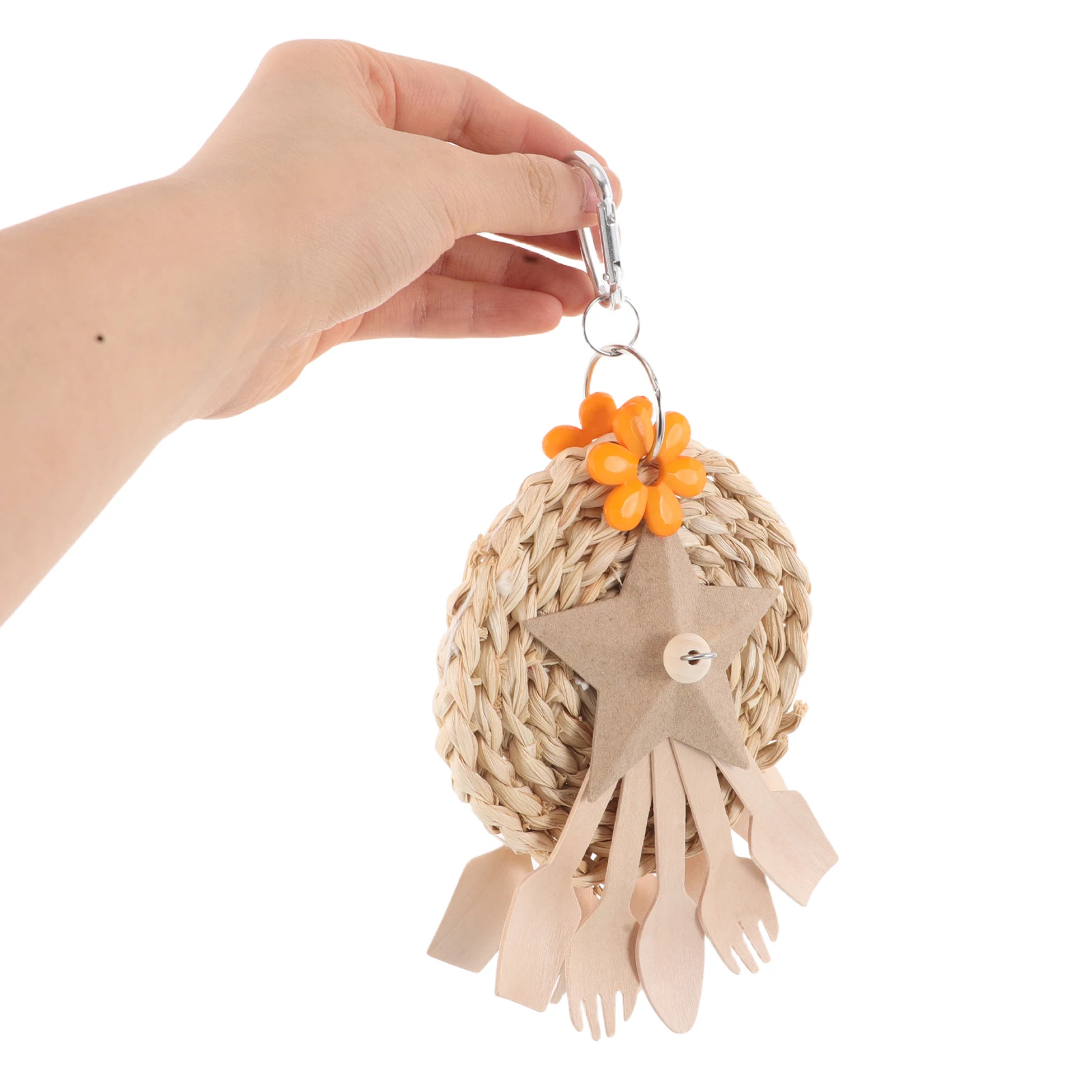 

Parrot Toy Bird Cage Ornament Hanging Chewing Toys Molar Small Medium Birds aviaries play dental health interactive