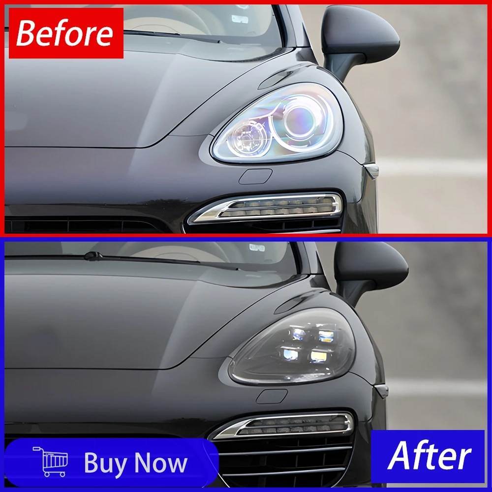 Car Headlights Assembly For Porsche Cayenne 2011-2018 Auto Lamps Upgrade LED Matrix Four Laser Lens Plug and Play Accessories