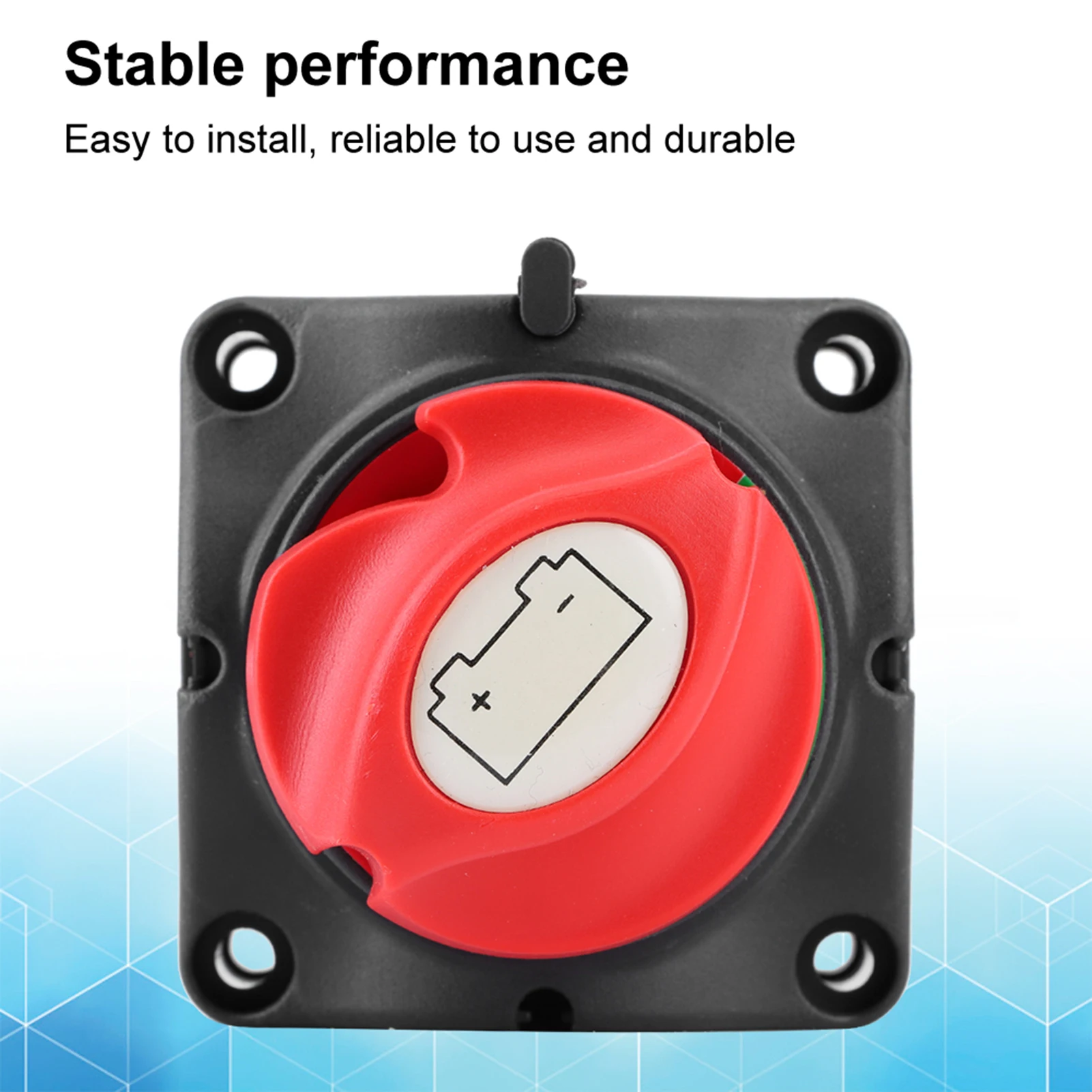 12V Heavy Duty Battery Master Disconnect Switch Two Position Isolator for RV Yacht Automotive Battery System Protectio