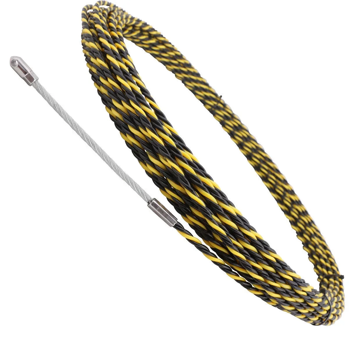 

Yellow 30M 6mm Cable Gland Puller Fish Tape Cable Fiberglass Metal Wall Wire Conduit Fiberglass Fish Tape Reel Puller