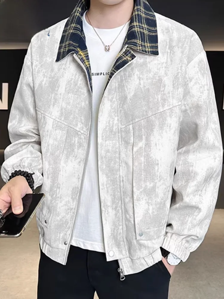 

Paul Mo Two-Piece Jaet Men's Loose Fit Faionable Youthful Spring Autumn New Sle Waterproof Polyester Casual Jaet