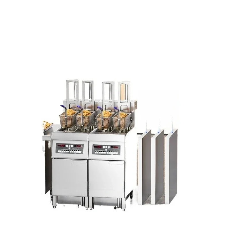 Commercial Electric Fryer Automatic Lifting Large Capacity Fryer Vertical Commercial Fried Chicken and Chips