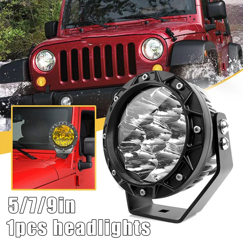 Barra de luz Led de trabajo de 5,5 pulgadas, 12V, 24V, 4x4, todoterreno, para camioneta Wrangler JK, 4WD, camiones, ATV, Tractor, foco, faro de conducción
