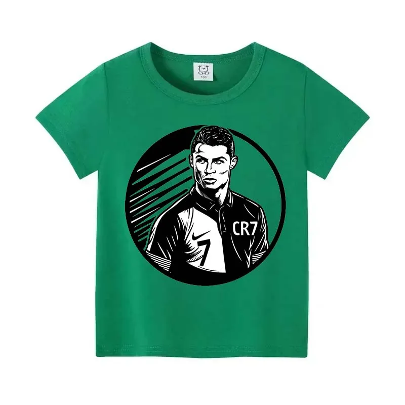 CR7 Cristiano Ronaldo Kids T-shirts Cartoon Clothes Shorts Sleeve Tee Football Star Printed Boutique Casual Tops Apparel Gifts view 4