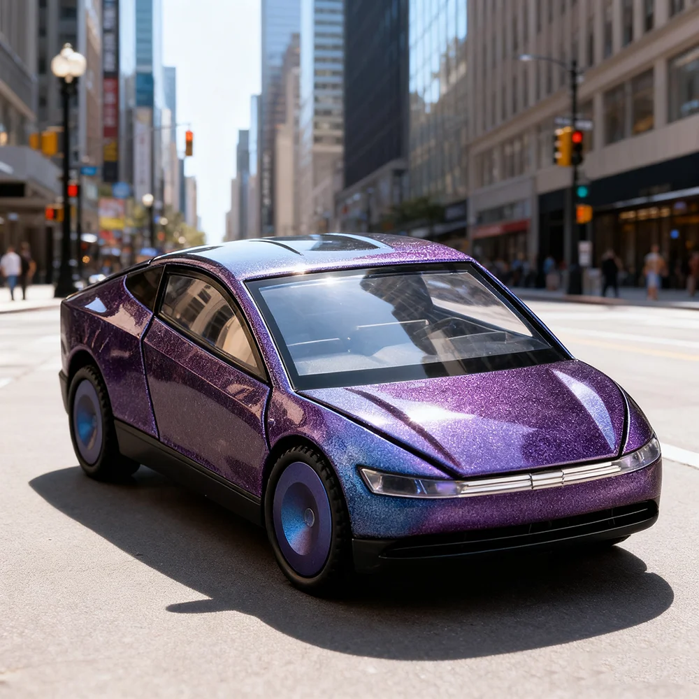 

Масштаб 1:32, игрушечный автомобиль Robotaxi Macan, литая под давлением модель из сплава, звук, свет, откатные двери, открытые миниатюрные автомобили, детский праздничный подарок