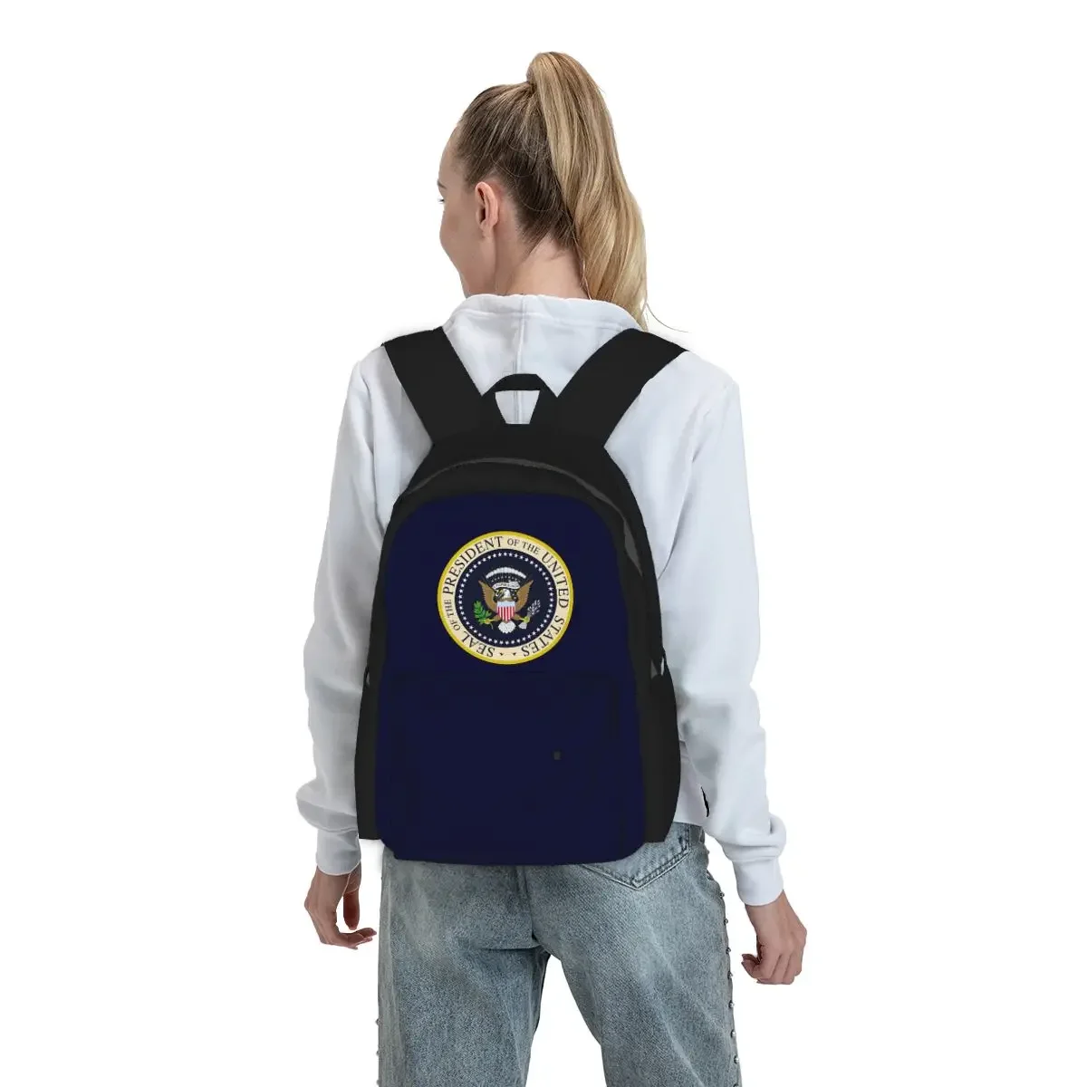 Seal Of The President Of The United States Us Usa Backpack Student BookBag Kids School Bag Laptop Shoulder Bags for Men Women