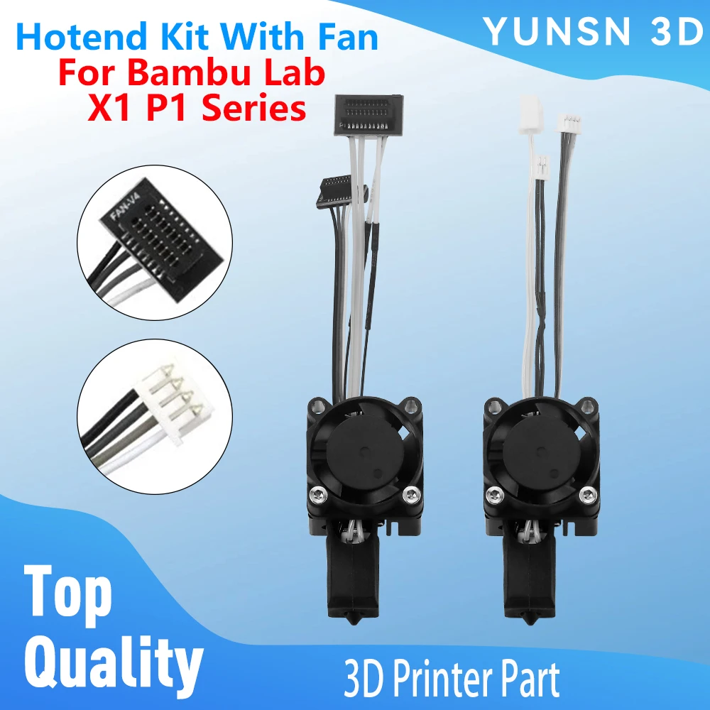 TZ2.0 Hot End For Bambu Lab P1 X1 Series Hotend Kit Extrusion Head With Fan 24V60W Ceramic Heater For Bambulab 3D Printer Parts
