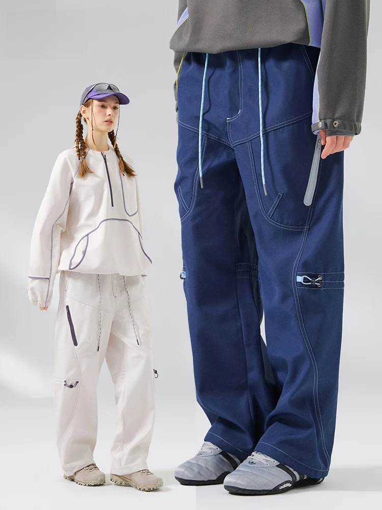 

Outdoor Sports Soft ell Waterproof Qui Dry Breathable Reflective Dstring Paratrooper Pants Autumn Casual Straight Leg ...