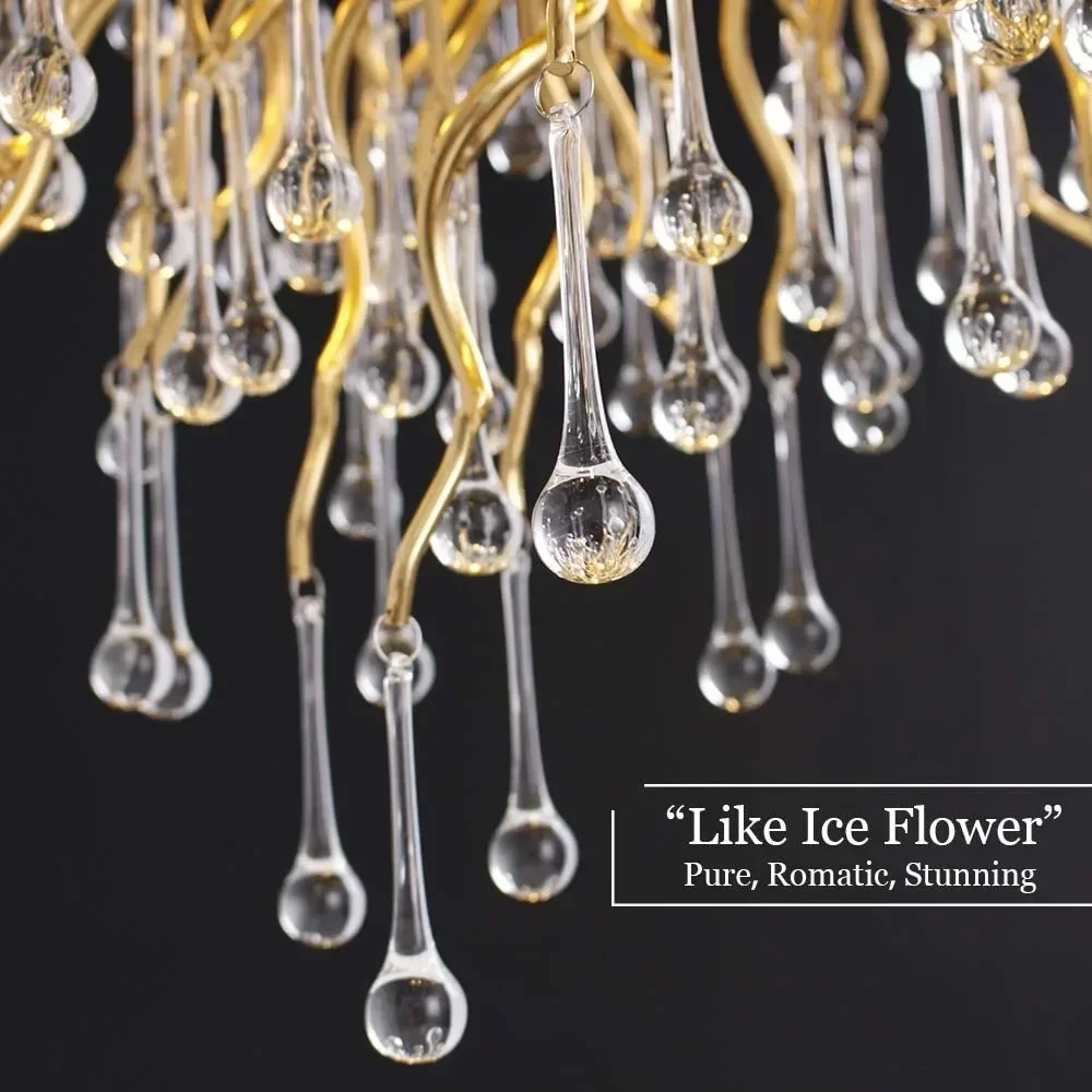 Nordic Crystal LED Ceiling Chandelier Illuminate Living Room and Dining Room LED Ceiling Lamps