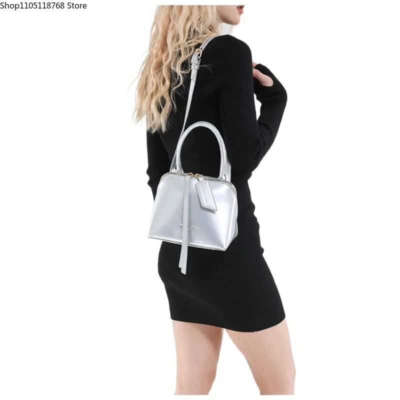 

Популярные модные глянцевые сумки через плечо из искусственной кожи, однотонные, простые, модные, популярные, роскошные сумки для женщин