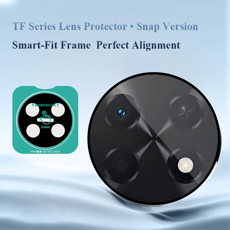 Lereach for Huawei Enjoy 90 Pro Max Tempered Glass Camera Lens Protector Anti-Scratch High-Transparency