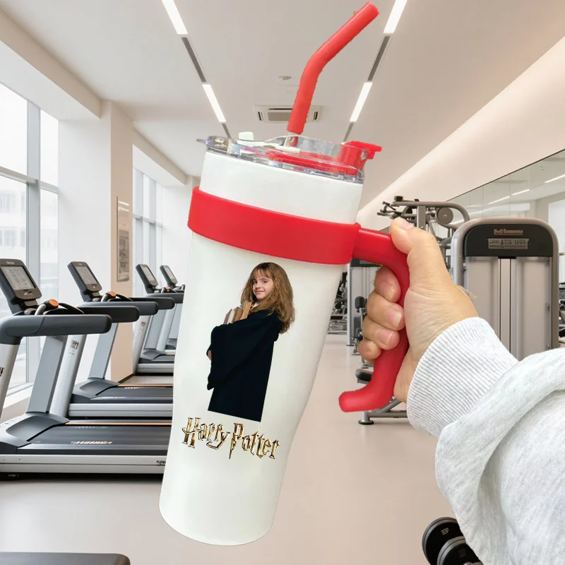 

40oz Miniso Disney Harry Potter Insulated Cup Cooling Cup Office Large Capacity Portable Car Ice King Cup Friends Holiday Gift