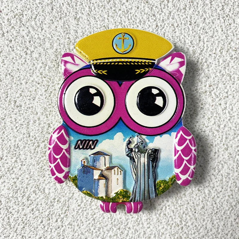 

Special owl souvenirs, world travel souvenirs, 3D magnetic refrigerator stickers, kitchen and home decorations