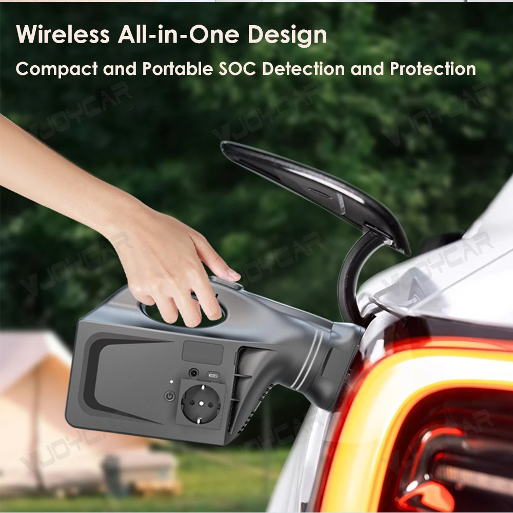 Vjoycar 4KW EU US V2L Adapter Car Power Inverter for Tesla Model 3 Y X S NACS CCS2 EV Vehicle Discharger Power Conversion view 3