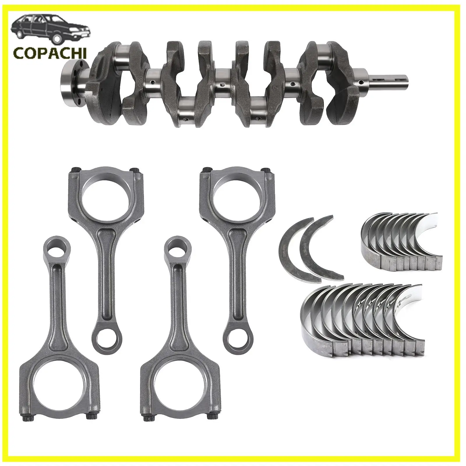 

1Set G4KG Engine Crankshaft Connecting Rod & Crankshaft Main Bearing Kit For HYUNDAI ILOAD IMAX 2.4L Car Accessories Replacement