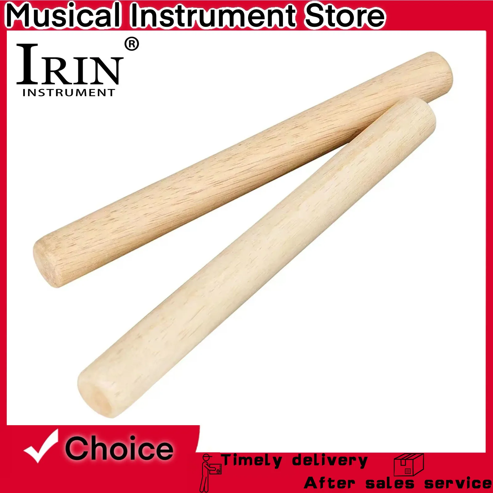 IRIN 1/3/5/10Pcs 1 Pair Wooden Rhythm Sticks Percussion Sticks Orff Lightweight Drum Sticks Percussion Instrument Accessories