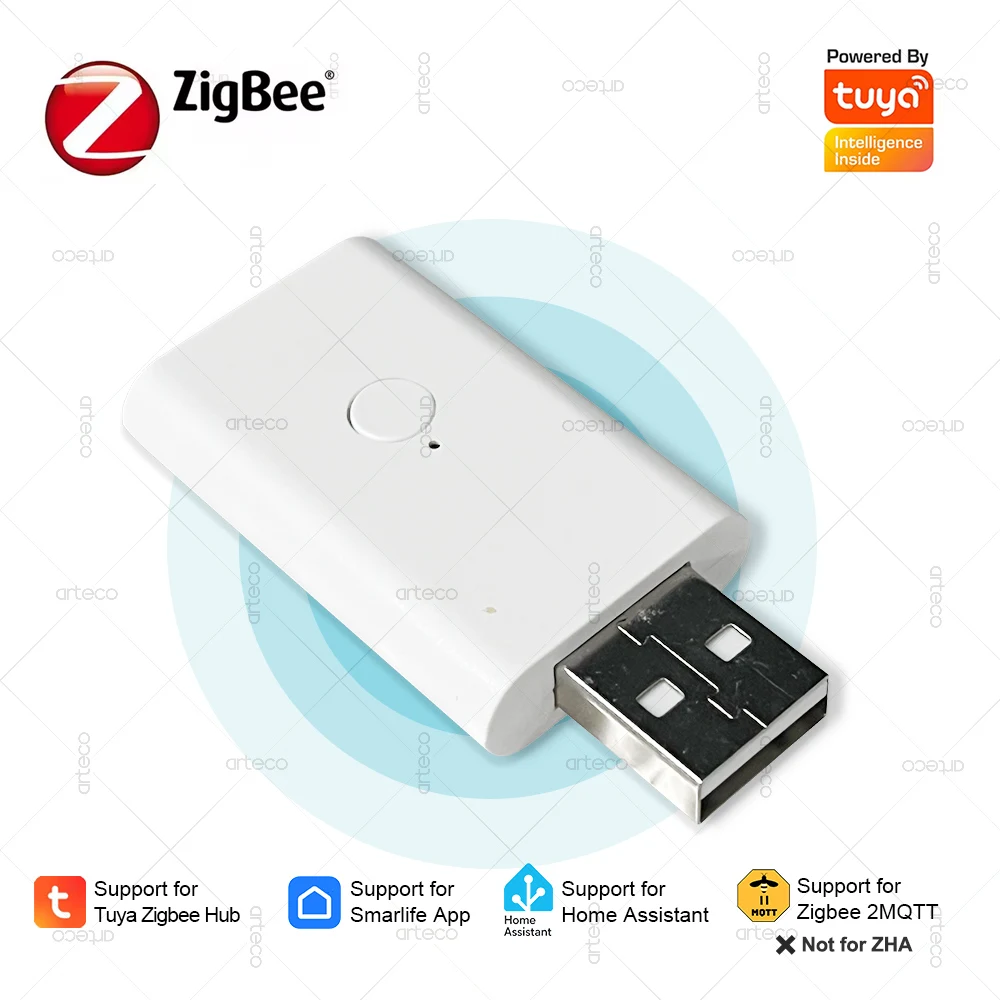 

Tuya ZigBee 3.0 повторитель сигнала USB Plug and Play шлюз-концентратор усилитель сигнала работает с приложением SmartLife Zigbee2mqtt ZigBee Device