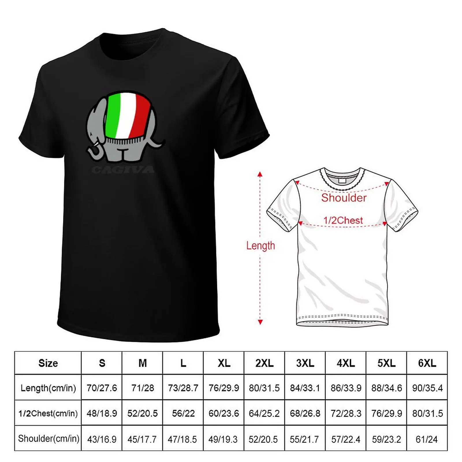 Cagiva Italy Elefant Shirt, Sticker, Hoodie, Mask T-Shirt oversized korean fashion rapper graphic tees tops T-shirt men