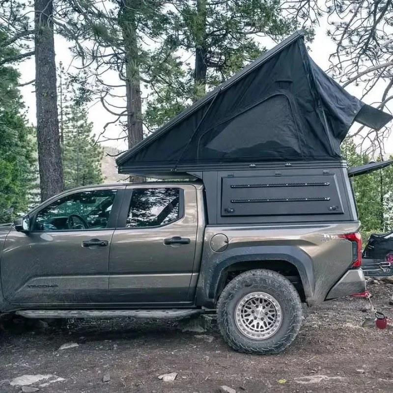 Universal 4X4 Pickup Truck Canopy Roof Top Tent Multifunctional Waterproof Camper Shell for Outdoor Off Road Use