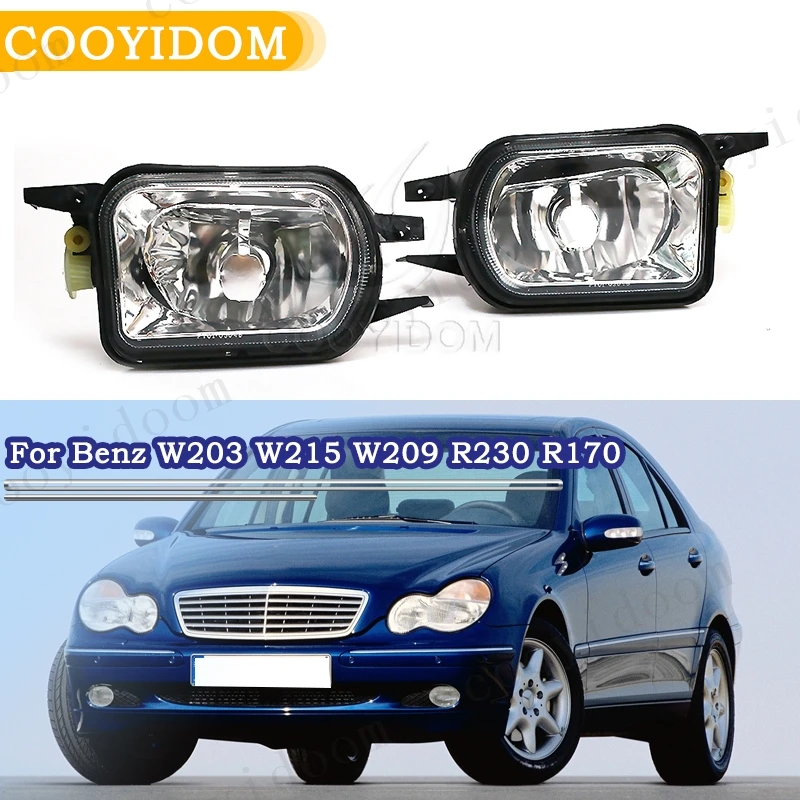 Cooyidomバンパーフォグライトドライビングランプ電球ベンツW203なしフォグランプC230 C240 C320 C350 W215 CL500 CL600 W209 CLK320 CLK500