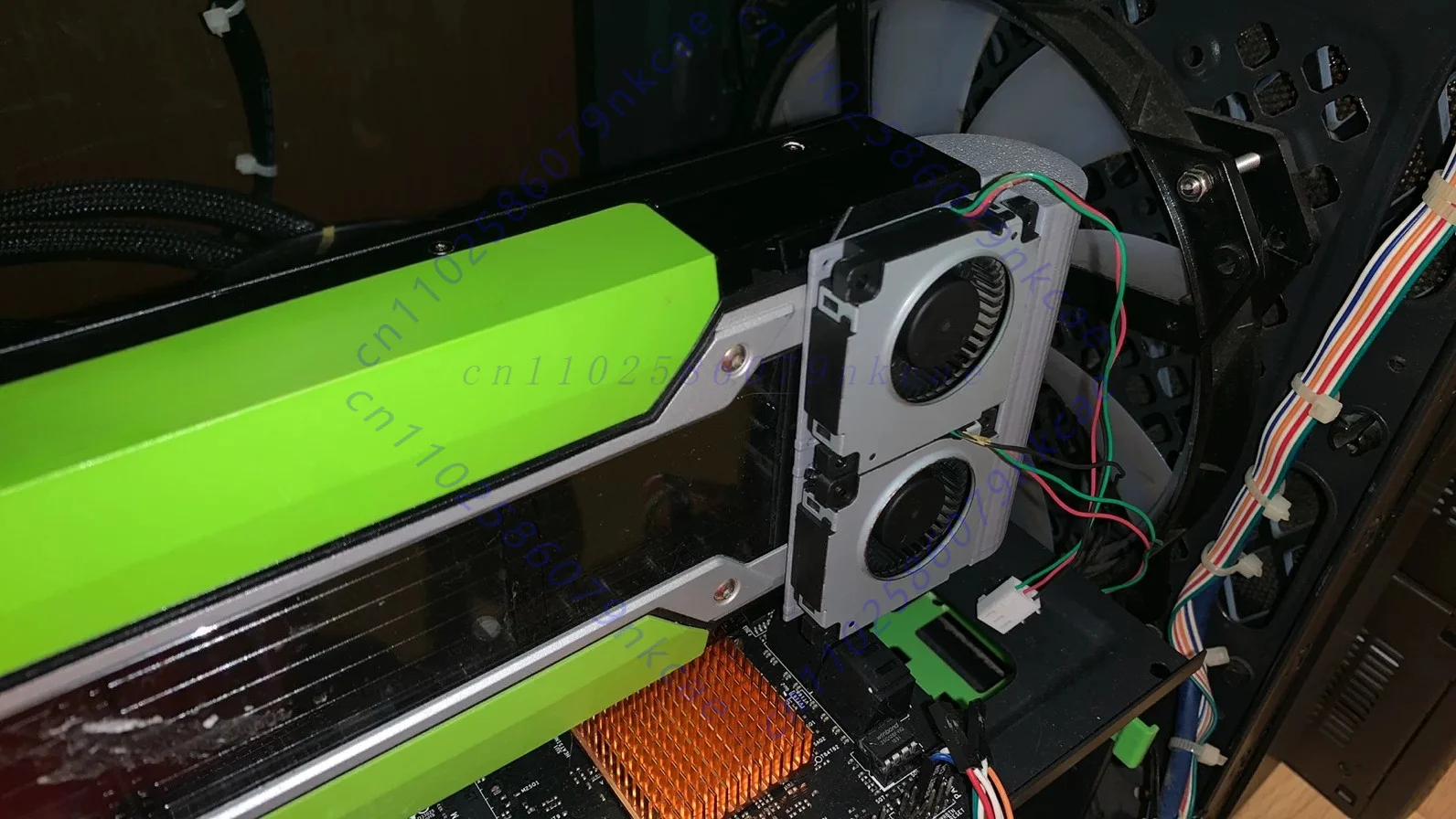 Custom Part For NVIDIA Tesla P40 P100 M40 Accelerator Card U‑Shape Active Cooling Fan Kit