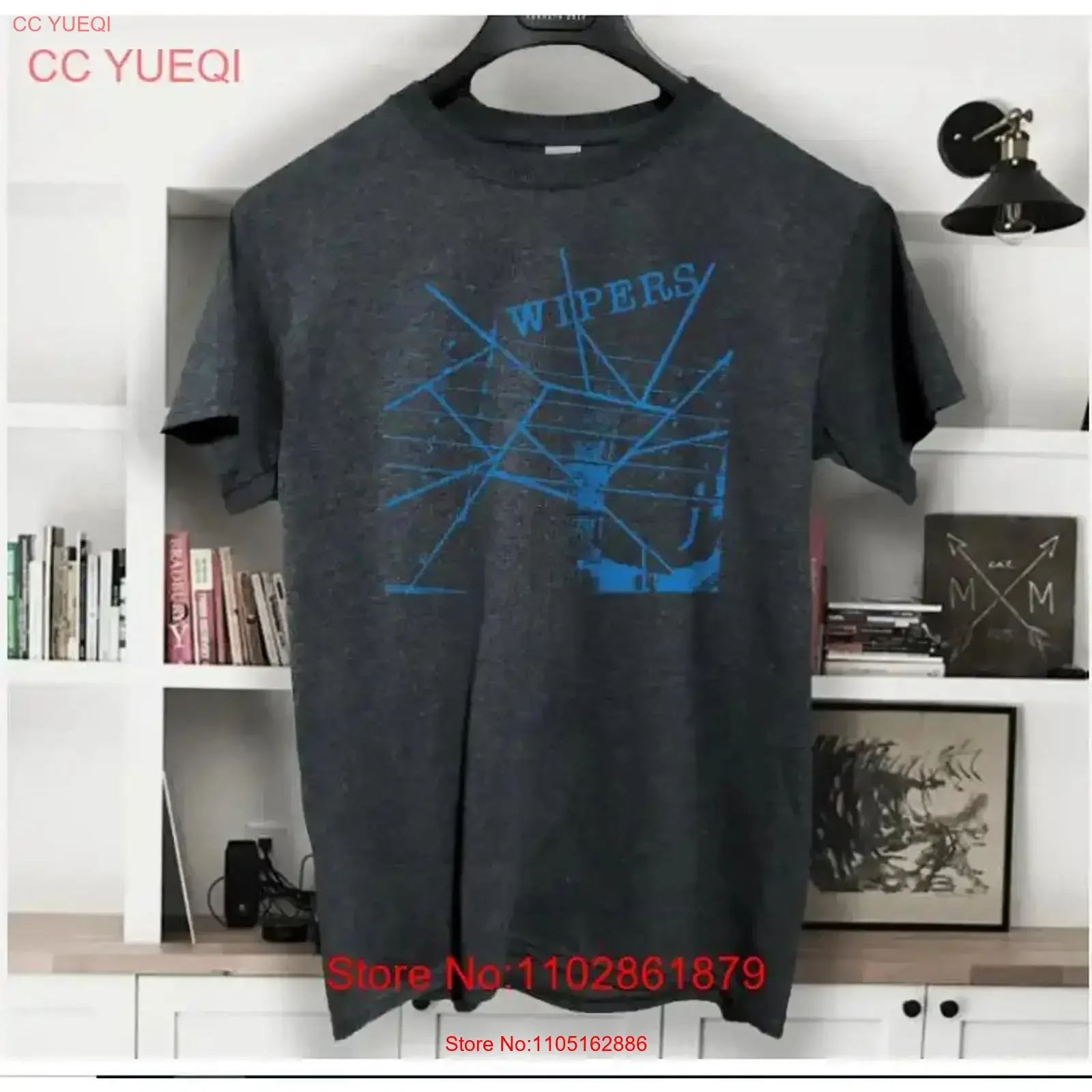 the wipers band T Shirt punk vintage Washed designer clothes Stretched homme Unisex streetwear Breathable Versatile graphic