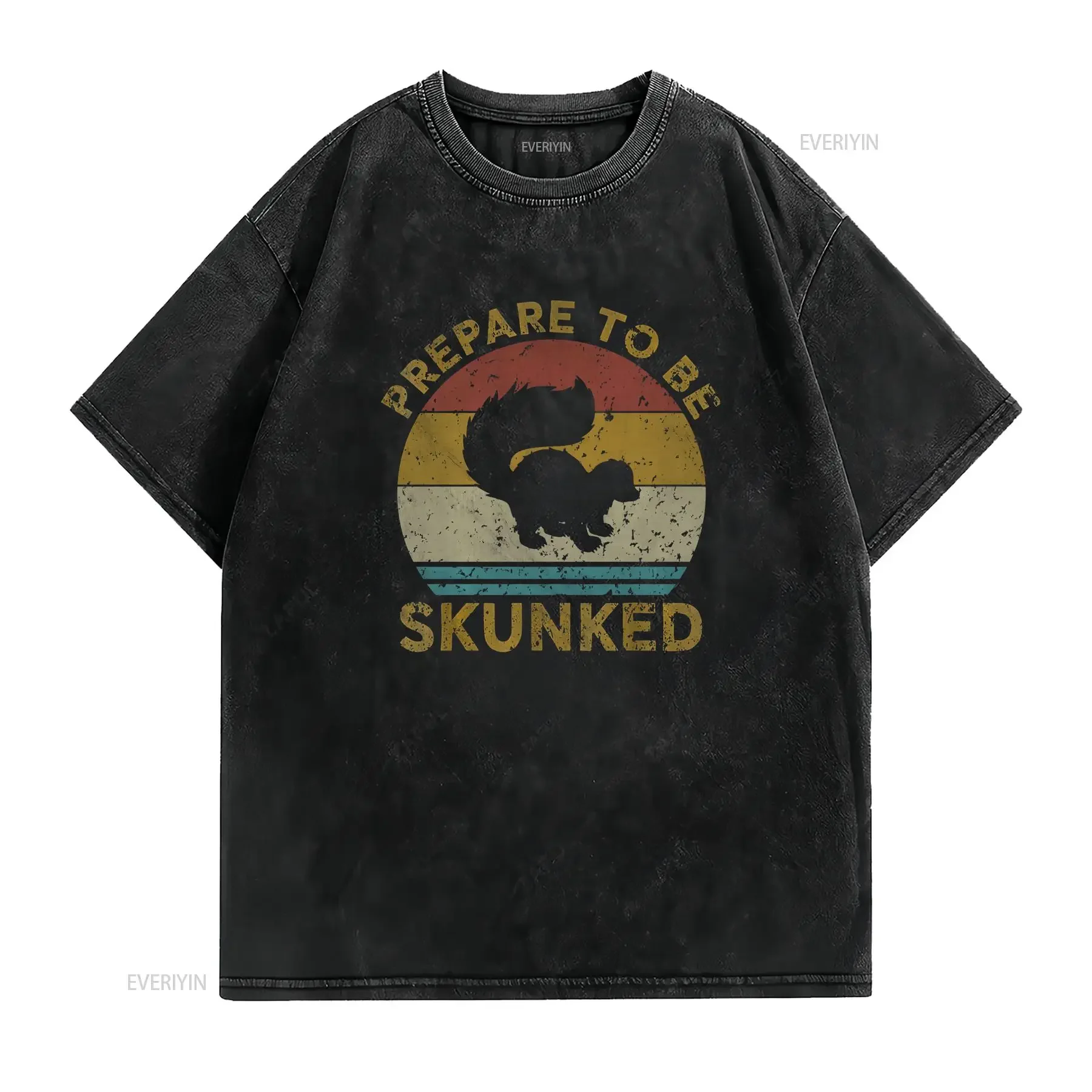 NEW LIMITED Prepare To Be Skunked Cribbage Lovers Vintage Game T Shirt vintage Washed Stylish graphic Breathable Unisex