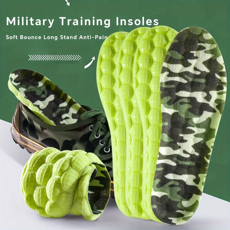 Wkładki sportowe 4D Miękkie Oddychające Dezodorujące Wysoka Elastyczność Amortyzujące Wkładki do Butów do Biegania dla Kobiet i Mężczyzn Lateksowe Wkładki Masujące