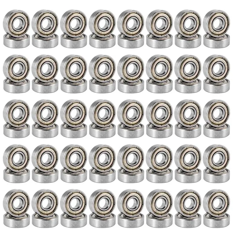 [NEW!A08R】 80Pcs 608ZZ Bearing 8X22X7 Mm ABEC-5 Skate Stroller Miniature 608 ZZ Ball Bearings 608Z 608 2Z Bearing
