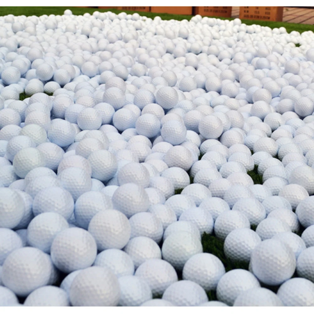 PGM Double Layer Golf Balls - 1pcs Golf Swing Putting Practice Ball White Standard Blank Golf Ball Q003 골프용품 신기한것