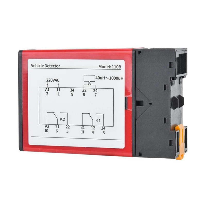 3X 110B Vehicle Detector AC220V Single Channel Inductive Vehicle Loop Detector For Car Parking Lot Access Control