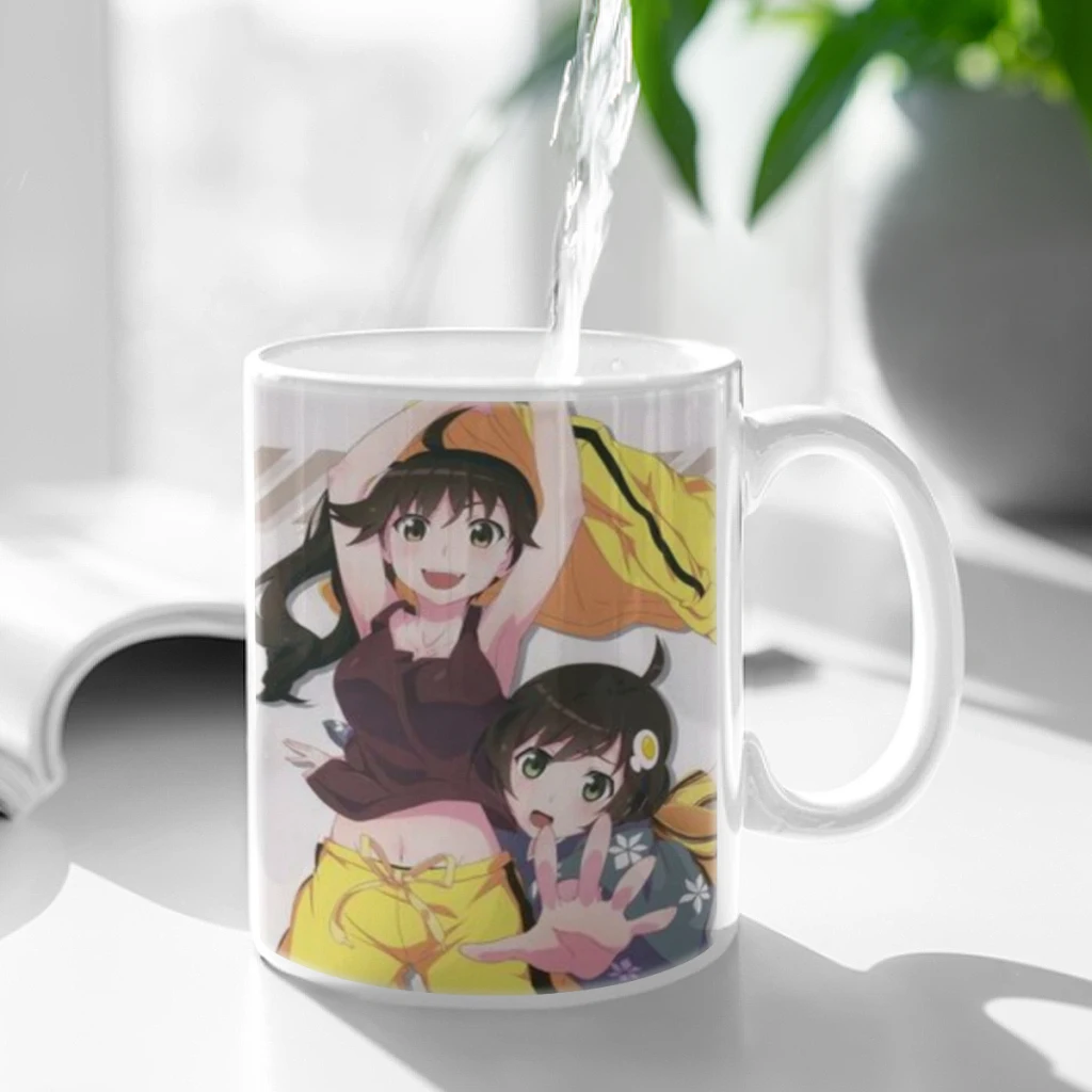 Monogatari Classic Vintage Free shipping Coffee Mug Tea Cup 11oz Coffee Cup Funny Birthday Gifts for Women and Men Ceramic Mug