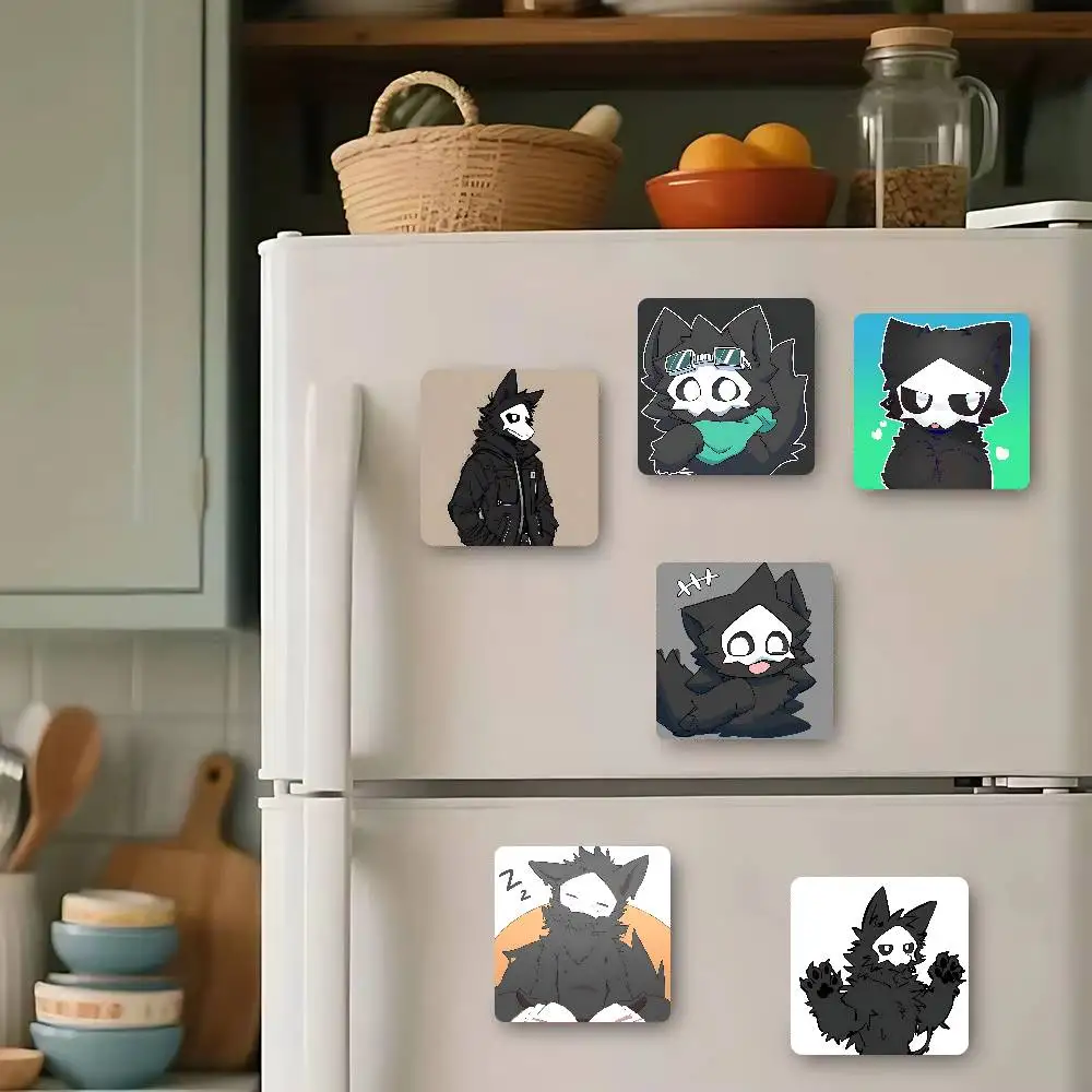 C-Changed Puro Furry Refrigerator Magnets Cartoon Magnetic Personality Decorations Creative Gifts