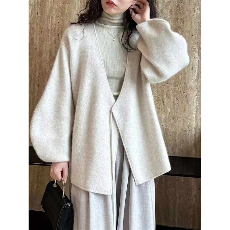 

Woman Clothing Cardigan for Women Cardigan Knitted Lanterns Temperament Cardigan Autumn and Winter new Coathigh sweater coat
