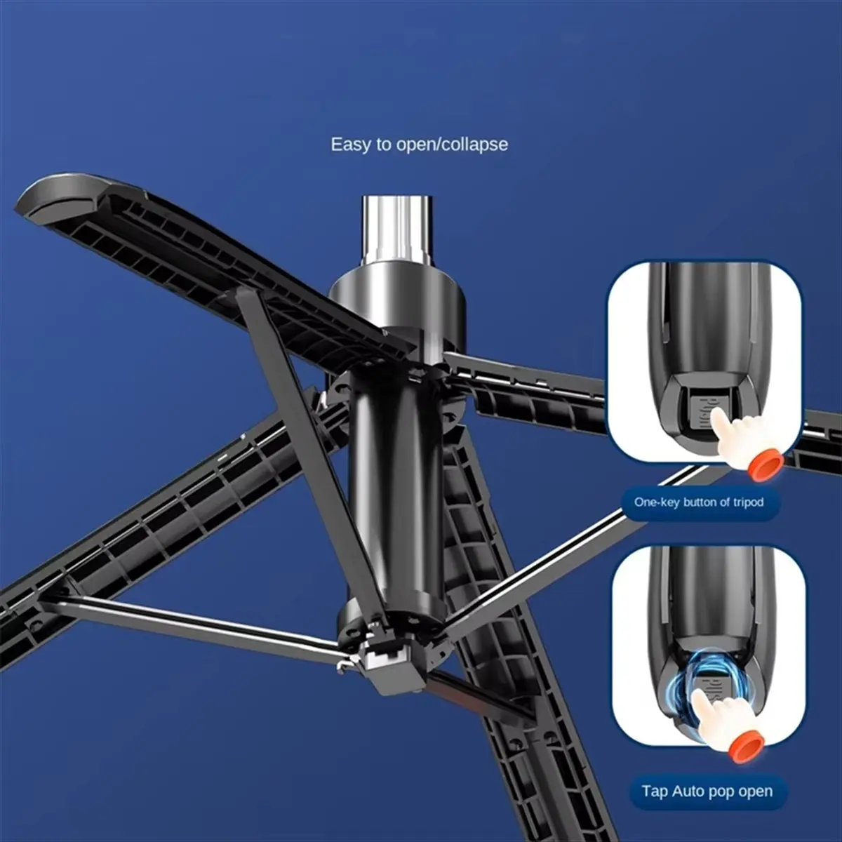 1.8m NEW Bluetooth Wireless Selfie Stick Tripod Extendable Monopod Remote Shutter for Phone Holder