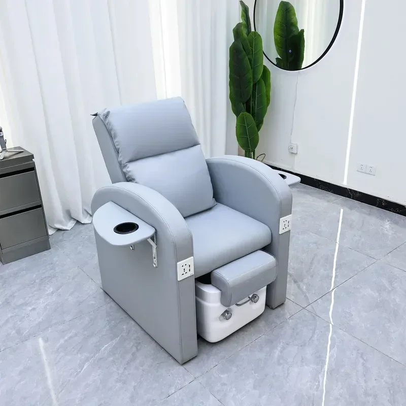 Electric Reclining Sofa Chair for Manicure Pedicure Eyelash Extensions Foot Soaking and Massage Beauty Furniture
