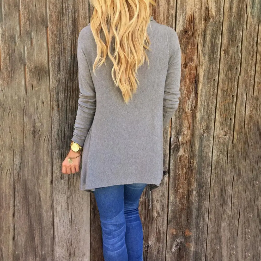 

Women Coat Women's Tassel Hem Shawl Cardigan Asymmetric Fringe Pullover Poncho Cowl Neck Wrap Cape Outerwear Coat Polyester